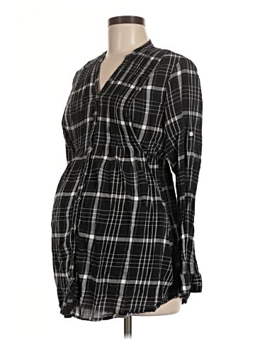 Motherhood Long Sleeve Button-Down Shirt (view 1)