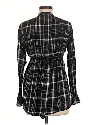 Motherhood Long Sleeve Button-Down Shirt (view 2)