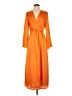 MNG Orange Casual Dress Size 4 - photo 1