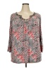 Ruby Rd. Gray 3/4 Sleeve Blouse Size 2X - photo 1