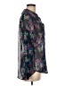 Kut from the Kloth 100% Polyester Floral Black Long Sleeve Blouse Size M - photo 4