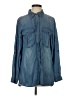 MICHAEL Michael Kors Blue Long Sleeve Button-Down Shirt Size 2 - photo 1