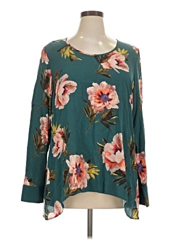 Karen Kane Long Sleeve Blouse (view 1)