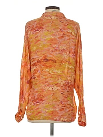 Haute Hippie Long Sleeve Silk Top (view 2)