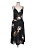 Ouges Floral Black Cocktail Dress Size L - photo 1