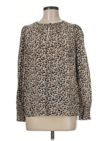 Rebecca Taylor Long Sleeve Silk Top (view 1)