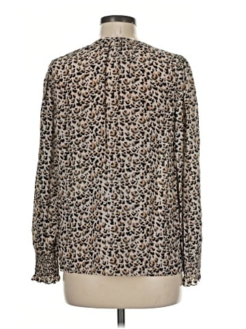 Rebecca Taylor Long Sleeve Silk Top (view 2)