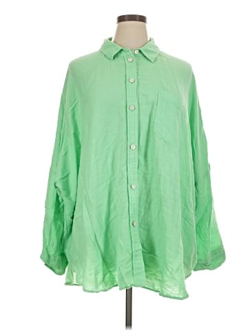 American Eagle Outfitters Long Sleeve Button-Down Shirt (view 1)