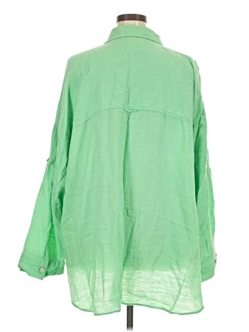 American Eagle Outfitters Long Sleeve Button-Down Shirt (view 2)