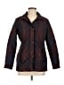 Lands' End 100% Polyester Plaid Burgundy Jacket Size 6 (petite) - photo 1