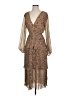 Fab'rik 100% Polyester Animal Print Brown Cocktail Dress Size S - photo 1