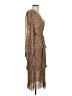 Fab'rik 100% Polyester Animal Print Brown Cocktail Dress Size S - photo 4