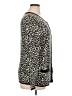 Lands' End 100% Supima Cotton Animal Print Black Cardigan Size 1X - photo 4