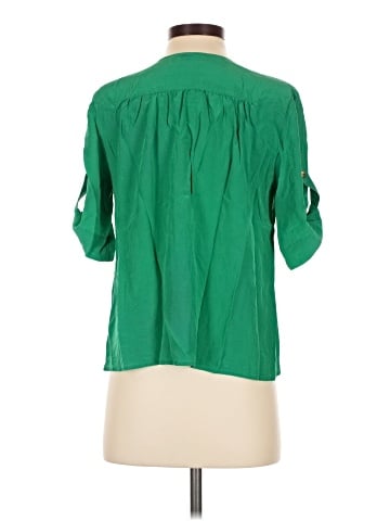 Amanda Uprichard 3/4 Sleeve Silk Top (view 2)