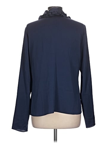 Elie Tahari Long Sleeve Silk Top (view 2)