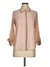 Papaya 100% Polyester Tan 3/4 Sleeve Blouse Size M - photo 1