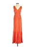 Express 100% Polyester Orange Casual Dress Size XXS - photo 1