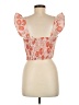Lulus 100% Polyester Orange Tube Top Size M - photo 2