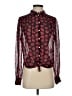 Veronica Beard 100% Silk Red Long Sleeve Silk Top Size 2 - photo 1