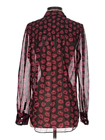 Veronica Beard Long Sleeve Silk Top (view 2)
