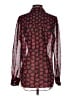Veronica Beard 100% Silk Red Long Sleeve Silk Top Size 2 - photo 2