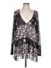 Free People 100% Polyester Black Long Sleeve Blouse Size L - photo 1