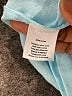 Talbots 100% Linen Color Block Teal Short Sleeve Blouse Size M - photo 8