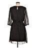 En Focus Studio 100% Polyester Polka Dots Black Casual Dress Size 8 - photo 2