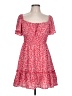 Rewind 100% Polyester Red Casual Dress Size L - photo 1
