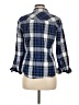 J.Crew 100% Cotton Plaid Blue Long Sleeve Button-Down Shirt Size 8 - photo 2