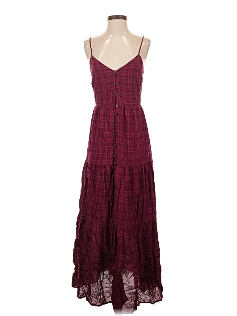 Pre-owned Treasure & Bond Casual Dress In Burgundy