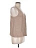 Tibi 100% Silk Tan Sleeveless Silk Top Size 12 - photo 4