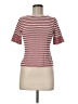 Three Dots Stripes Red Short Sleeve T-Shirt Size M - photo 1
