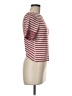 Three Dots Stripes Red Short Sleeve T-Shirt Size M - photo 4