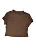 Unbranded Solid Brown Short Sleeve Turtleneck Size XL (kids) - photo 1