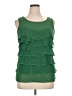 Per Una 100% Polyester Green Sleeveless Blouse Size 16 - photo 1