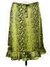 Parameter Animal Print Green Casual Skirt Size 12 - photo 1