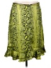 Parameter Animal Print Green Casual Skirt Size 12 - photo 2