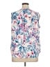 Kasper 100% Polyester Blue 3/4 Sleeve Blouse Size 1X - photo 2