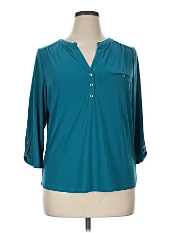 Perseption Concept 3/4 Sleeve Blouse (view 1)