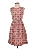 J.Crew 100% Polyester Print Red Cocktail Dress Size 2 - photo 1