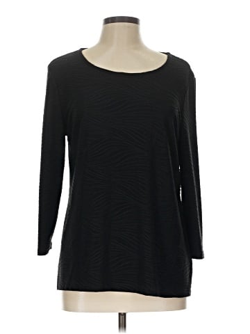 JM Collection 3/4 Sleeve Top (view 1)