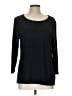 JM Collection Black 3/4 Sleeve Top Size L - photo 1