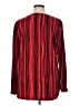 Anne Klein Stripes Red Long Sleeve Blouse Size XL - photo 2
