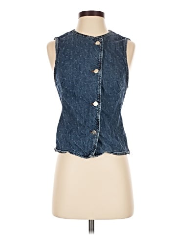 Zara Denim Vest (view 1)