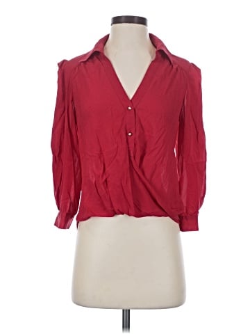 Bebe 3/4 Sleeve Button-Down Shirt (view 1)