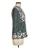 Boden 100% Viscose Green 3/4 Sleeve Blouse Size 6 - photo 4
