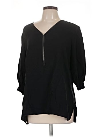 Lafayette 148 New York 3/4 Sleeve Silk Top (view 1)