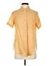 Theory Yellow Short Sleeve Button-Down Shirt Size S - photo 1