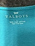 Talbots 100% Cotton Teal Short Sleeve Top Size L - photo 7